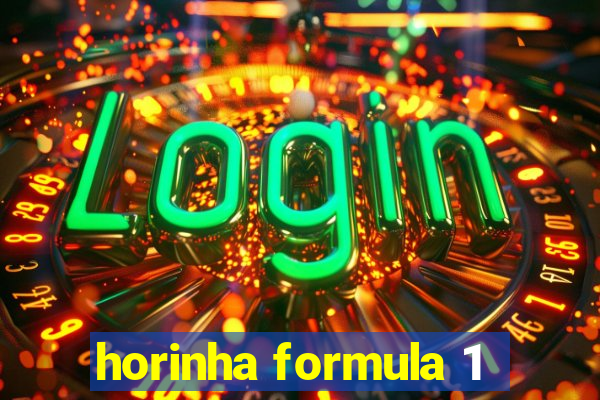 horinha formula 1